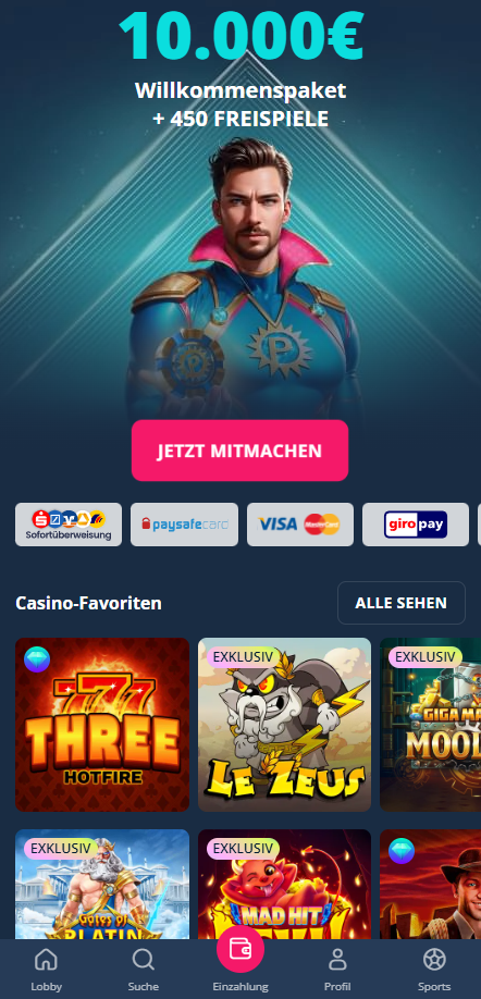 PlatinCasino - Die offizielle Plattform für echte Gewinner